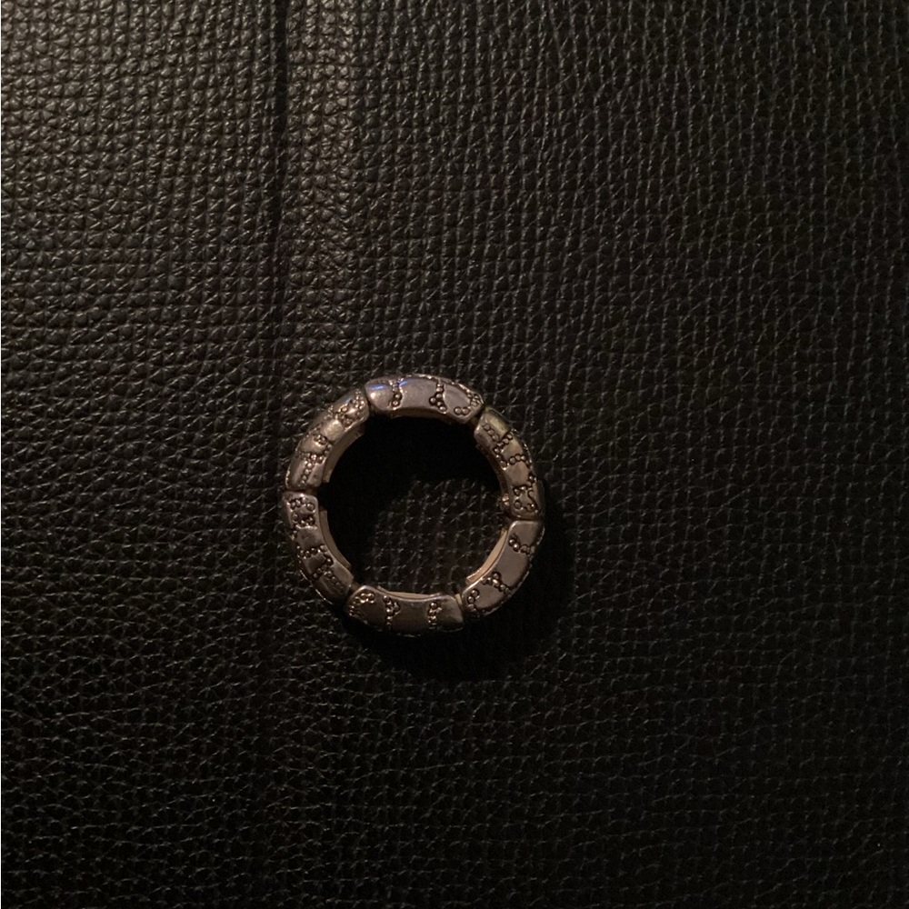 Silver Patterned Ring - Picture 2 of 3